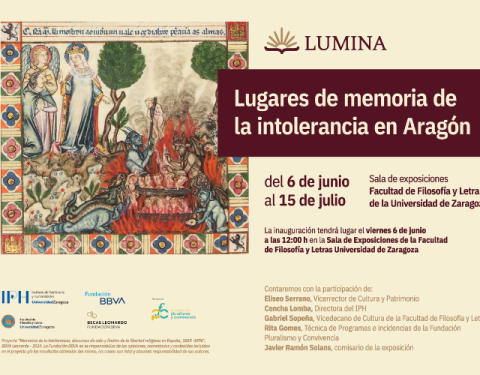  Inauguración de la exposición “Lugares de memoria de la intolerancia en Aragón”