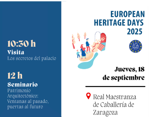 El IPH coordina la participación aragonesa en las Jornadas Europeas de Patrimonio con un paseo por la Zaragoza renacentista este jueves, en la Real Maestranza de Caballería de Zaragoza